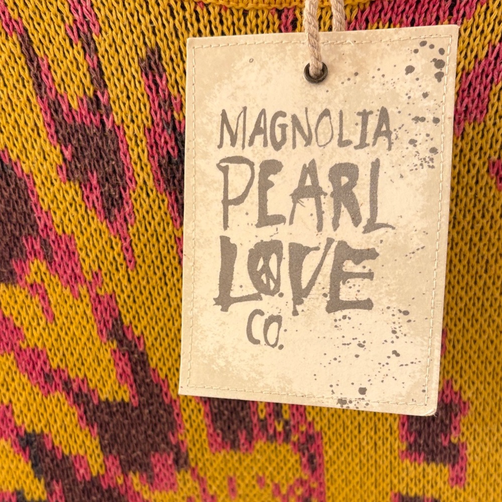 Magnolia Pearl NWT Cotton Wool Kaleidoscope sweater in Sunburst Top 2154 - Picture 3 of 10